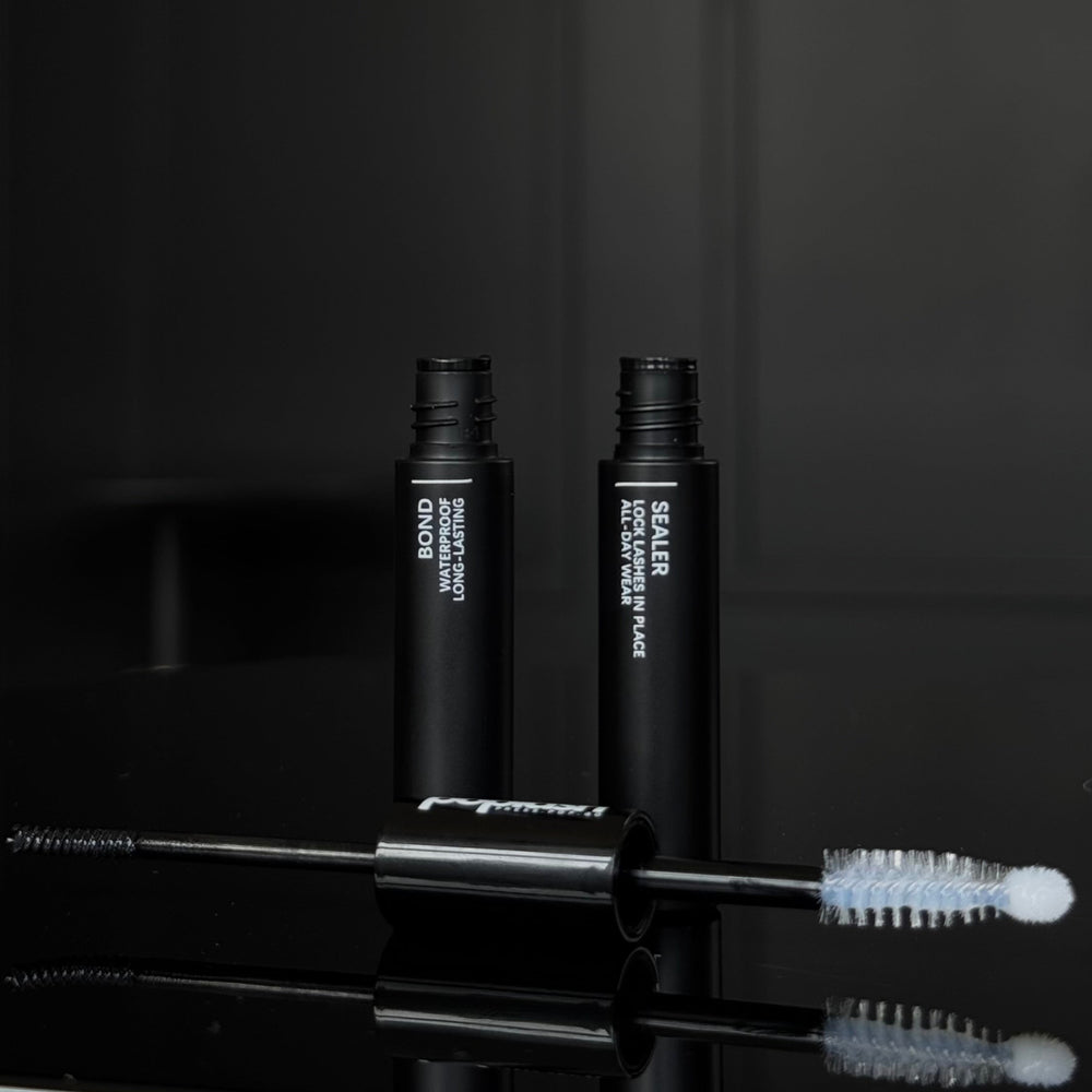 Poplash DIY Eyelash Extension Glue on black background